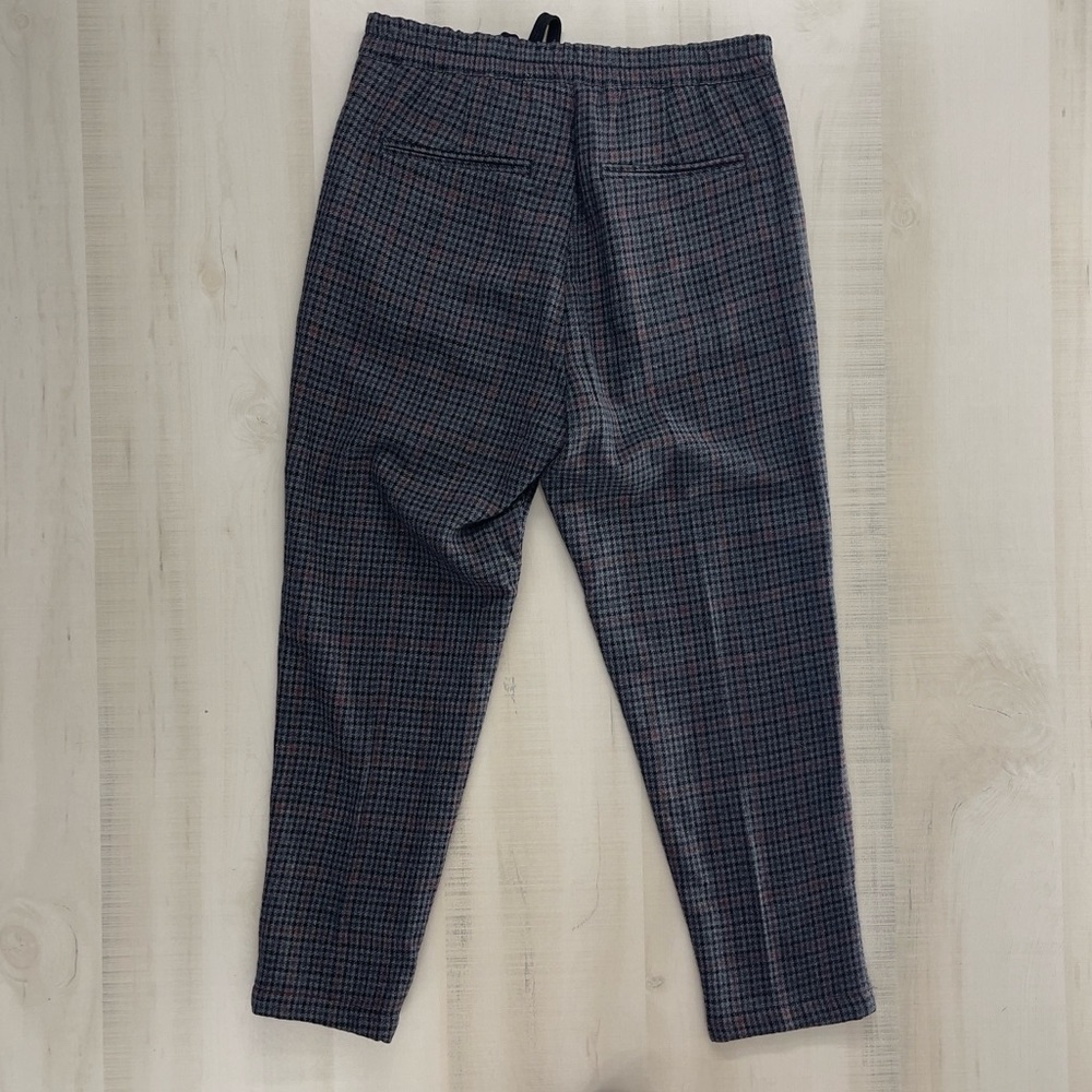 DONVICH Italian mens plaid wool pants crop it 44 work career luxury - Picture 6 of 7